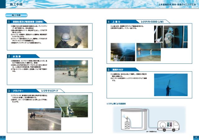 シーカ―・ジャパン株式会社「上水道施設用　防水・防食ライニング工法」レジテクトカタログ3