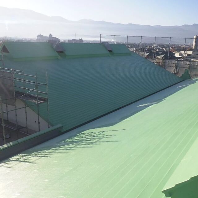 外部全面改修を行いました

#防水工事
#超速硬化ウレタンスプレー
#双成化建